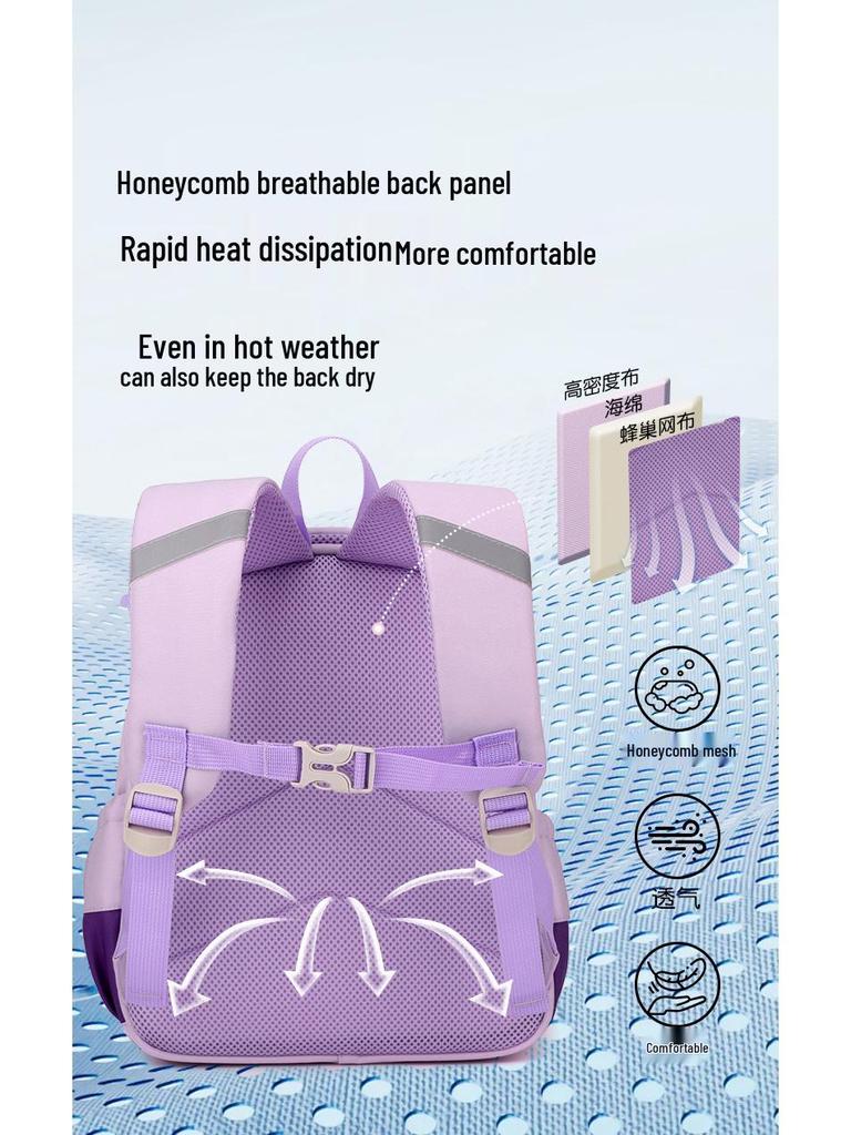 Słodki plecak z kreskówką dla przedszkola i klas 1-3: Lekki i Uroczy