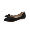 New fashion single shoes women's spring and summer fashion pointed head shallow mouth gradual change bow flat shoes