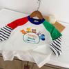 Toddler Boys' Cartoon Embroidery Striped Long-Sleeve T-shirt - Spring 2026 Collection