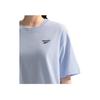 Reebok Fashionable Comfortable Versatile Casual Loose Short Sleeve T-Shirt Unisex Tops Light-Blue 24SRM427UGB1