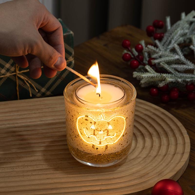 LED Light-Sensitive Christmas Aromatherapy Candle Souvenir