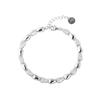 Bracelet - LUXENTER - Tanal - Rhodium-plated Silver Finish - White Cubic Zirconia - 18 Cm