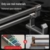No-Drill Space Aluminum Double Towel Rack