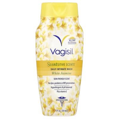 Scentsitive Scents®, Daily Intimate Wash, White Jasmine Flavor, 12 Fl Oz (354 Ml)