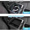 For 2024 Toyota Tacoma Crew Cab Center Console Armrest Organizer Storage Box