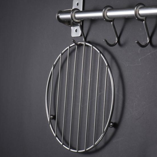 Thickened Stainless Steel Trivet with Non-Slip Feet Heat-Resistant Pot Mat for Hot Dishes Pans Bowls Rust-Proof Essential Kitchen Protector for Table