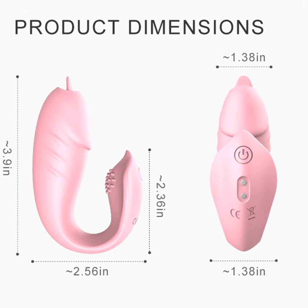 Vibrating Egg Clitoris Stimulator Tongue Licking G Spot Wearable Vibrator Female Masturbation Remote Control Sex Toy For Women