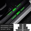 Luminous Welcome Tape Car Door Sill Scuff Plate Protective Decals For Volkswagen VW GOLF MK2 Badge Rear Trunk Bumper Guard Strip