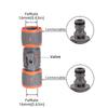 1-PC Universal Double-End Quick Connect - Garden Hose Adapter with Shutoff Valve for Spray Guns, Garden Watering & Car Wash