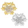 1/2/6Pcs Golden Metal Napkin Ring Faux Pearl Decor Snowflake Design Winter-themed Napkin Holders Weddings Parties Table Decor