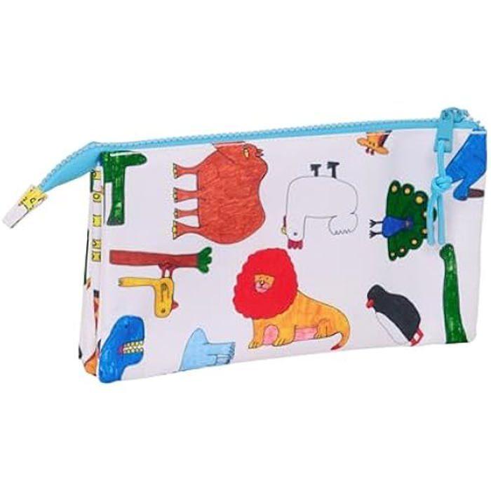 Trousse Triple - SAFTA - ALGO DE Jaime - Confortable - Polyvalente - Enfants Scolaires
