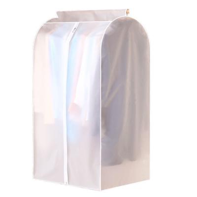 Clothes Dust Cover Hanging Translucent Waterproof Breathable PEVA Garment Cover for Wardrobe 50 X