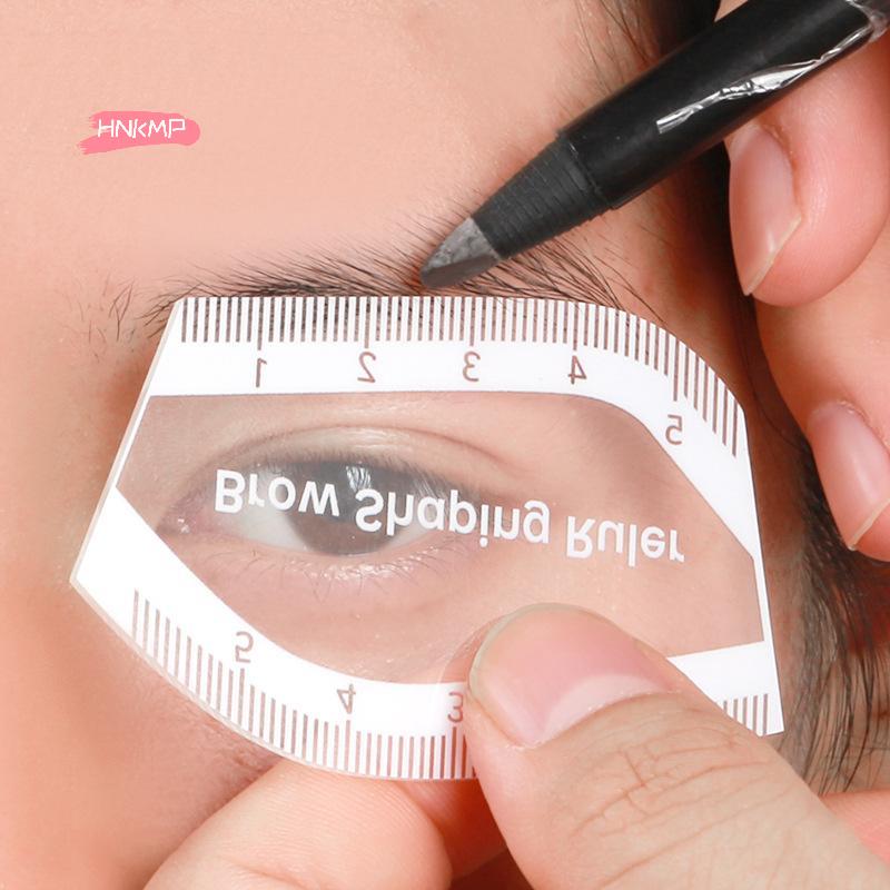 1 Minute Brow Mapping Ruler - Easy Eyebrow Shaping Tool with Stencils for Microblading And Permanent Makeup Design