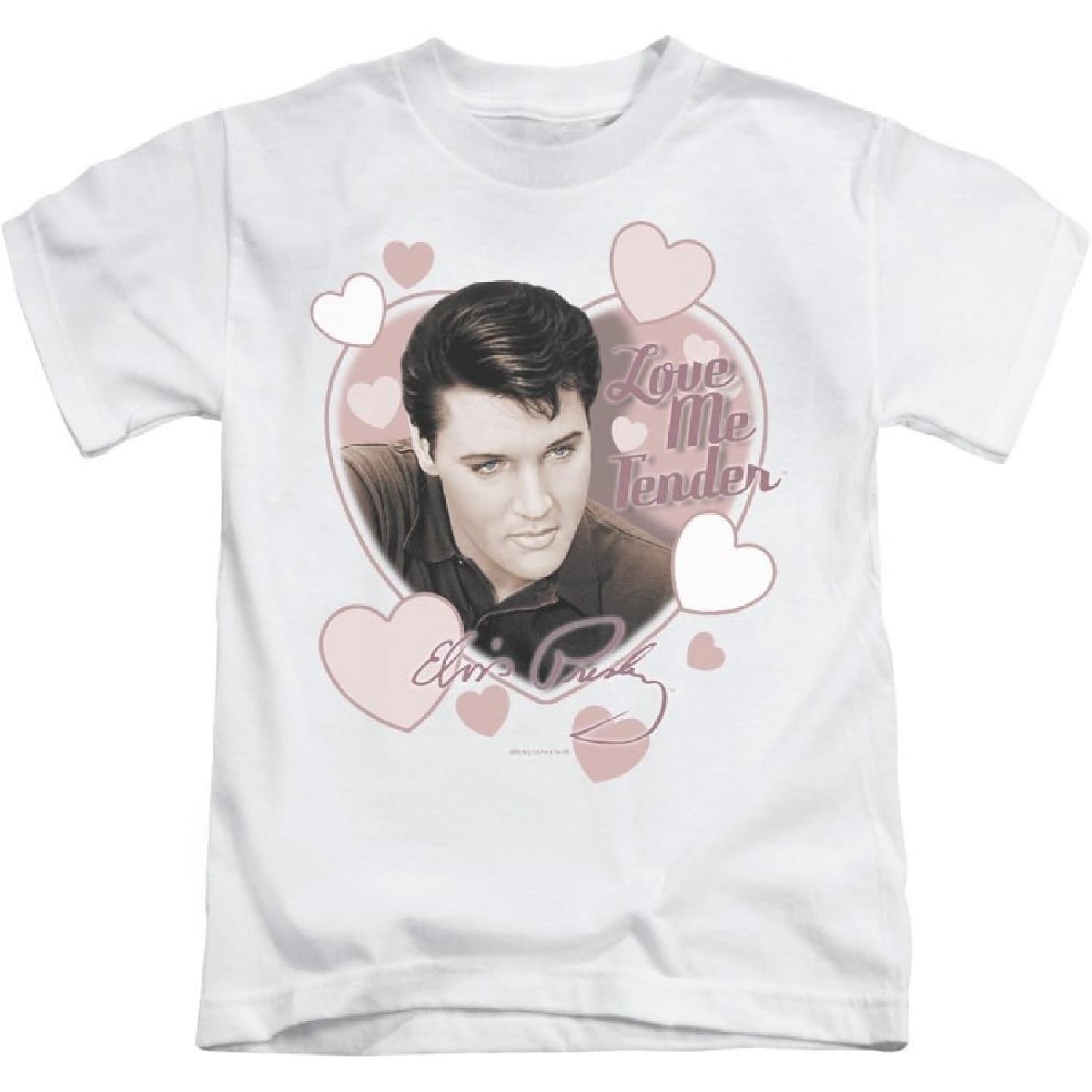 Elvis Presley Love Me Tender Unisex Youth Juvenile T-Shirt for Girls and Boys S