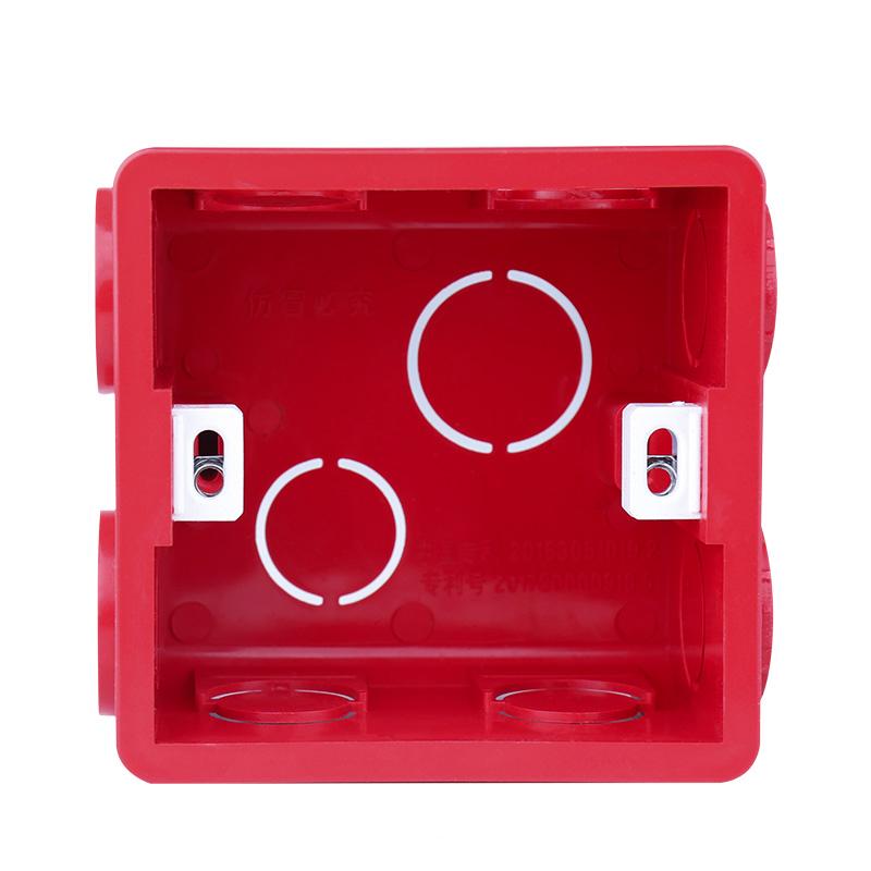 Wall Plate Adjustable Internal Cassette Mounting Wifi Touch Switch Usb Socket Box White Plastic Materials For 86 Type Standard