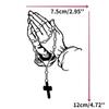 1pc Car Fashion Sticker Praying Hands and Rosary Sticker Auto Styling Window Glass Motorcycle Vinyl Decal Car Stickers