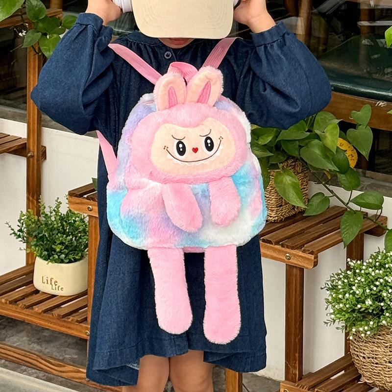 Backpack Doll Cartoon With Adjustable Shoulder Straps And Design Zipper