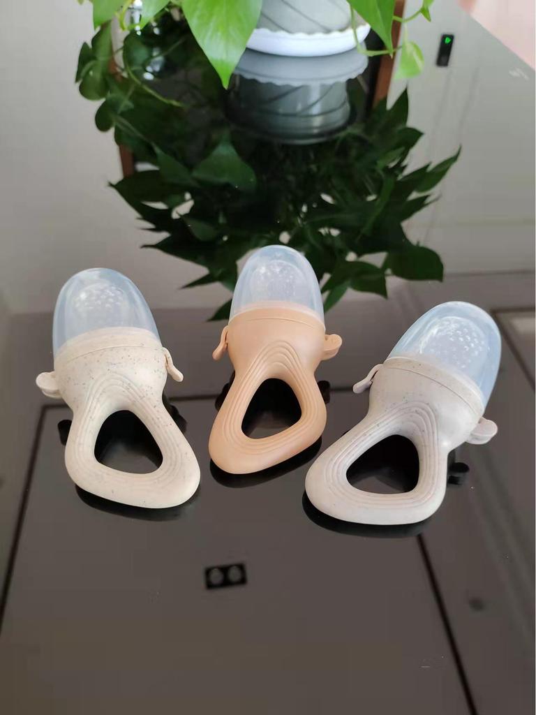 Silicone Baby Teether Fruit & Veggie Feeder Mesh Bag - Pacifier & Food Tool