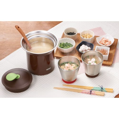 Thermos Vacuum Insulated Table Soup Jar 1L Mocha KJC-1000 MC