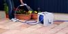 Green Life Hose Reel, 20m, Cold-Resistant and Pressure-Resistant Hose, Bucket-Mountable Hook Nozzle, G-Square PRGS-20GN