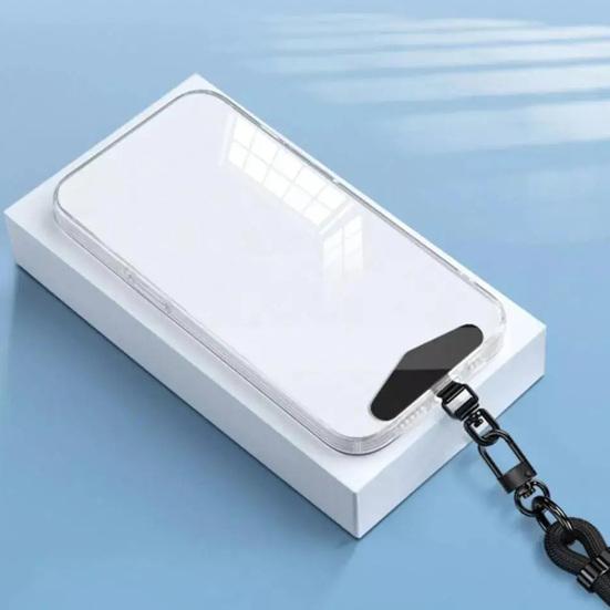 Handy-Lanyard-Clip-Patch 360 Grad drehbarer Handy-Clip Edelstahl Ultradünnes 0,4 mm Bogenbrücken-Design