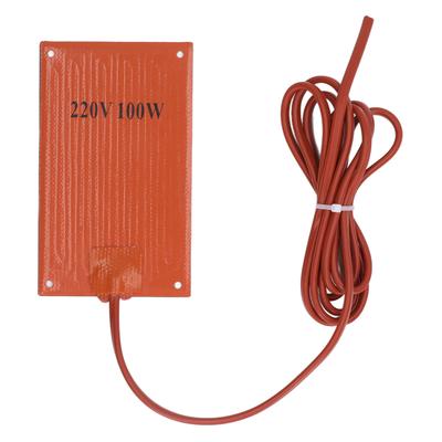 Silikongummi Värmedyna Värmematta Värmare 90x150mm AC 220V för Elektrisk Skåp