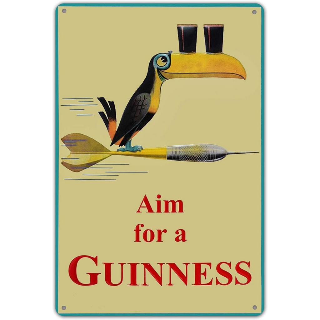No Beer No Darts Plaque Metal Tin Signs Wall Art Decoration Vintage Posters Iron Painting for Man Cave Home Cafe Garden Club