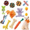 New 1pcs Pet Dog Chew Toys Kitten Grinding Cleaning Teeth Puppy Cat Rope Knot Ball Toy Animal Playing Accessories Pet Products