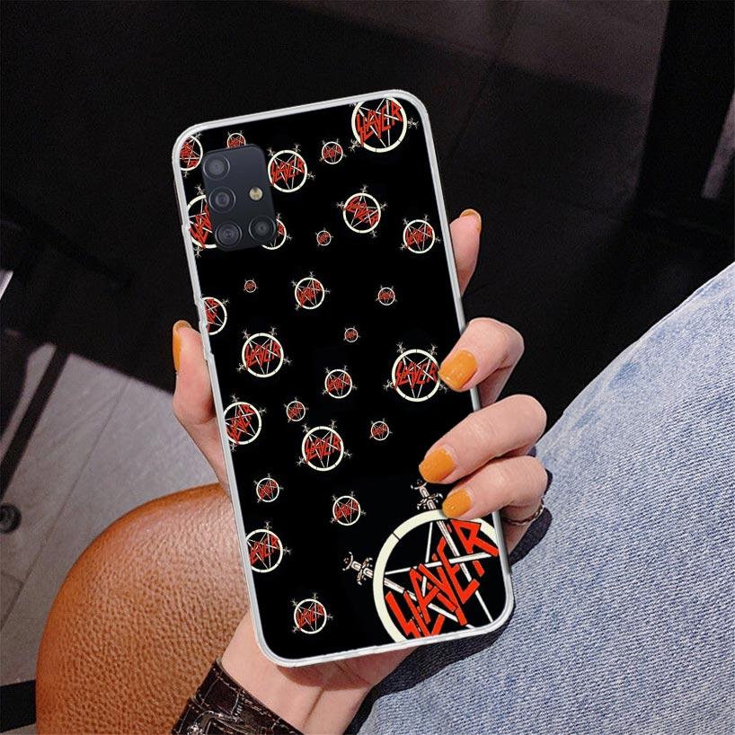 Slayer Heavy Metal Rock Band Phone Case For Samsung Galaxy A52 A32 A22 A12 A51 A31 A50S A30S A20S A10S Note 20 Ultra 10 Plus S10