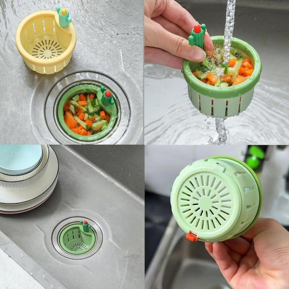 Anti-clogging Sink Drain Basket Food Waste Catcher Plug Filter Basket  for Kitchen Tools