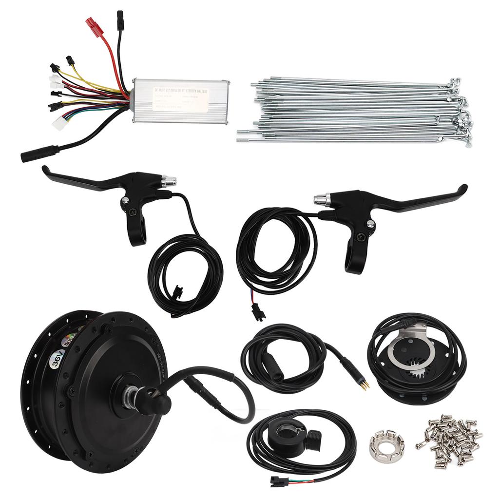 36V 500W Rear Drive Cassette Hub Motor with 22A Controller M3 Panel Electric Bike Scooters Conversion Kit