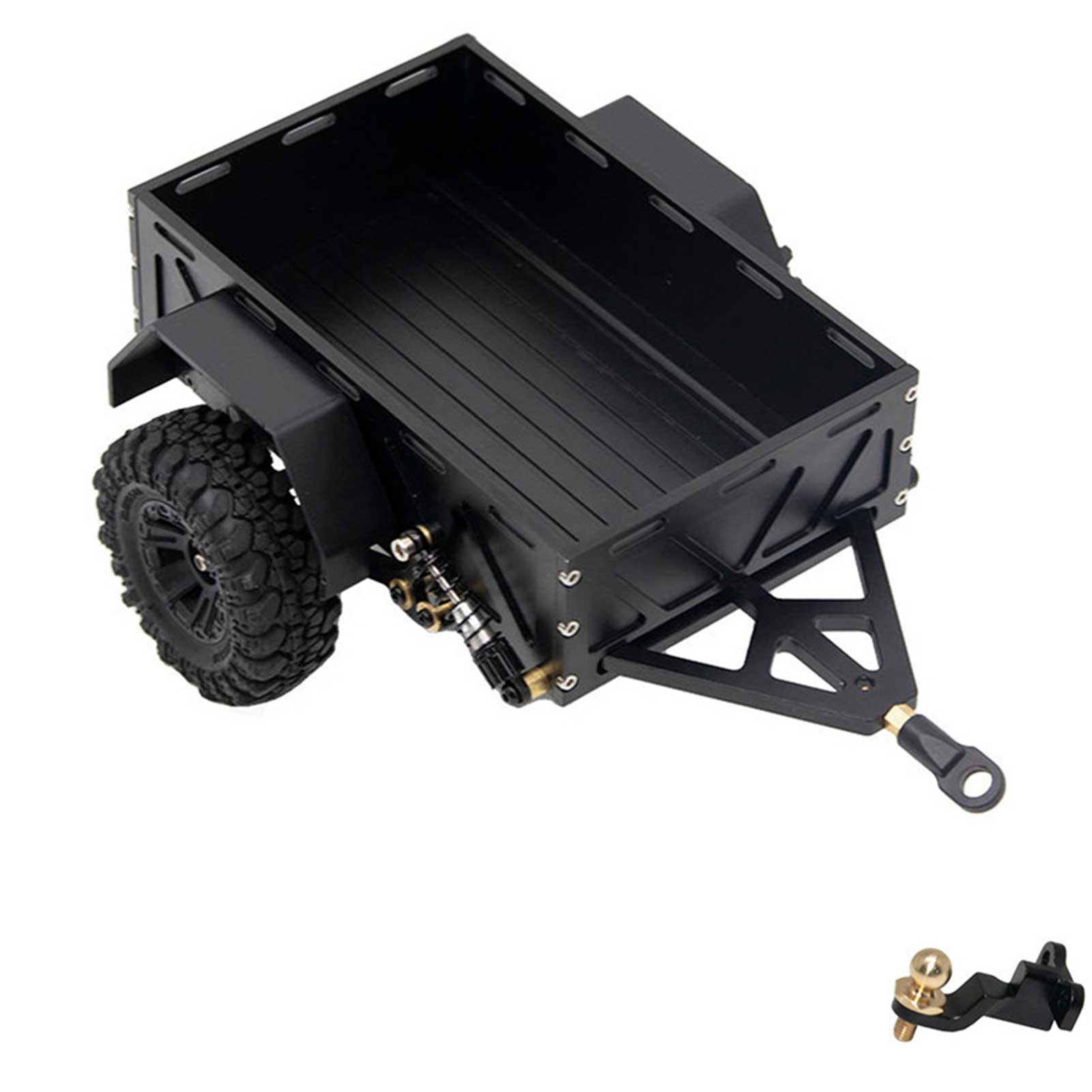 

Aluminum Trailer For Hauling Behind Car Aluminum Alloy Utility Trailer Model RC-Car Modification Accessories