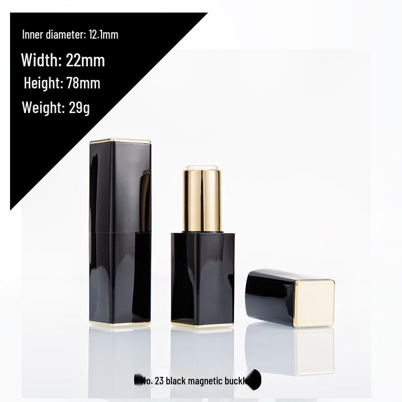 Customizable Magnetic Lipstick Tube with Pattern Options - Empty 12.1mm DIY Packaging