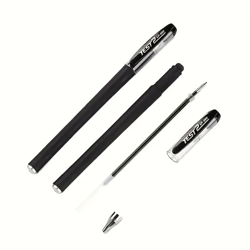 40pcs (20pcs Pens And 20pcs Refills) Quick-Dry Gel Pens, 0.5Mm Fine Point, Black Ink - Ideal for Office And Daily Use