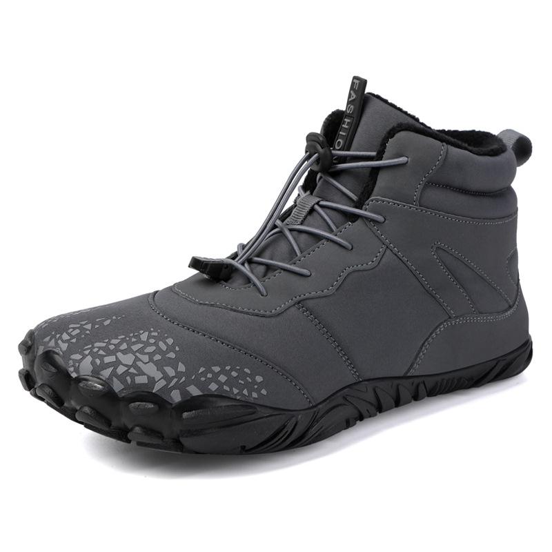 Sports Cotton Shoes Men And Women Plus Velvet Warm Boots Wear-Resistant Non-Skiing Floor Boots Winter Thickened Couple Shoes