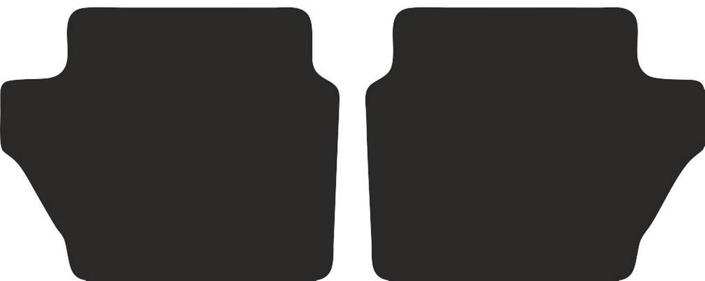 Rear Floor Mats For Ford Fiesta Mk7 Hatchback 2011-2017