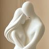 3D Geprint Koppel Beeldje Romantisch Abstract Knuffelende Geliefde Standbeeld Jubileum Bruiloft Cadeau voor Woonkamer Kantoor Planken Decoratie