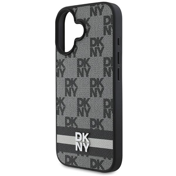 Dkny Dkhcp16Spcptssk Iphone 16 6.16.1 Czarny/Black Hardcase Checkered Pattern & Printed Stripes