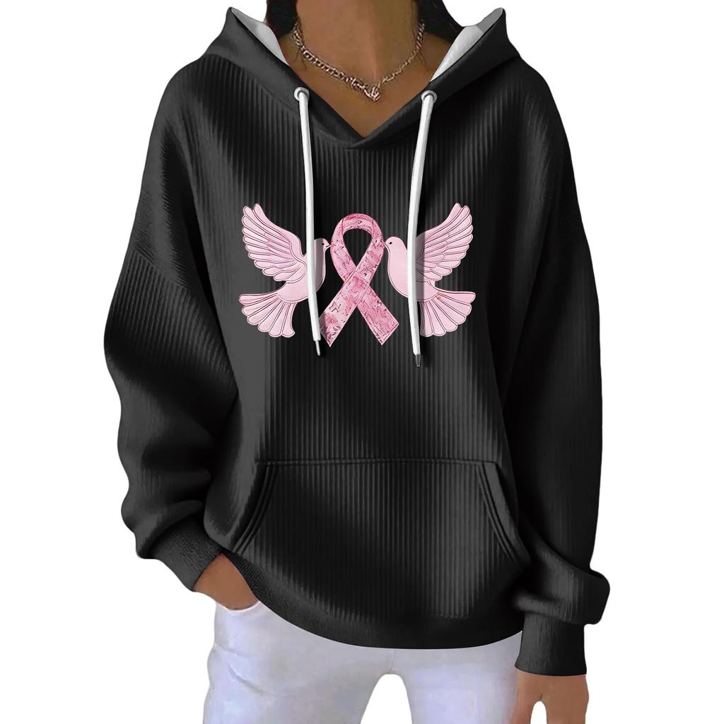 Women's Fashion Casual Christmas Angel Print Pullover Long-Sleeve Sweatshirt