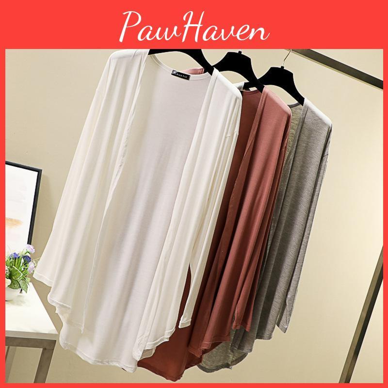 Korean Style Loose Womens Casual Long Sleeve Cardigan