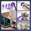 4-in-1 USB Charging Cable Fast Charging MAX 240W Lightning Multi Functional Aluminum Alloy 240W Suitable For iPhone15 16 Samsung