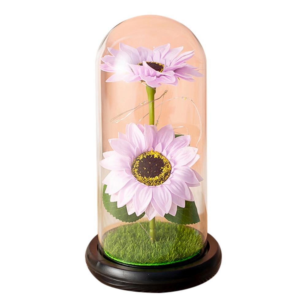 Artificial Sunflower Eternal Flowers Witch Home Decor Romantic Atmosphere Lamp Gift For Partner Friend Valentine's Day