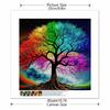 Neuankömmling 5D DIY Vollkreis Diamantmalerei "Bunter Baum" Stickerei Kreuzstich Heimdekor Geschenk