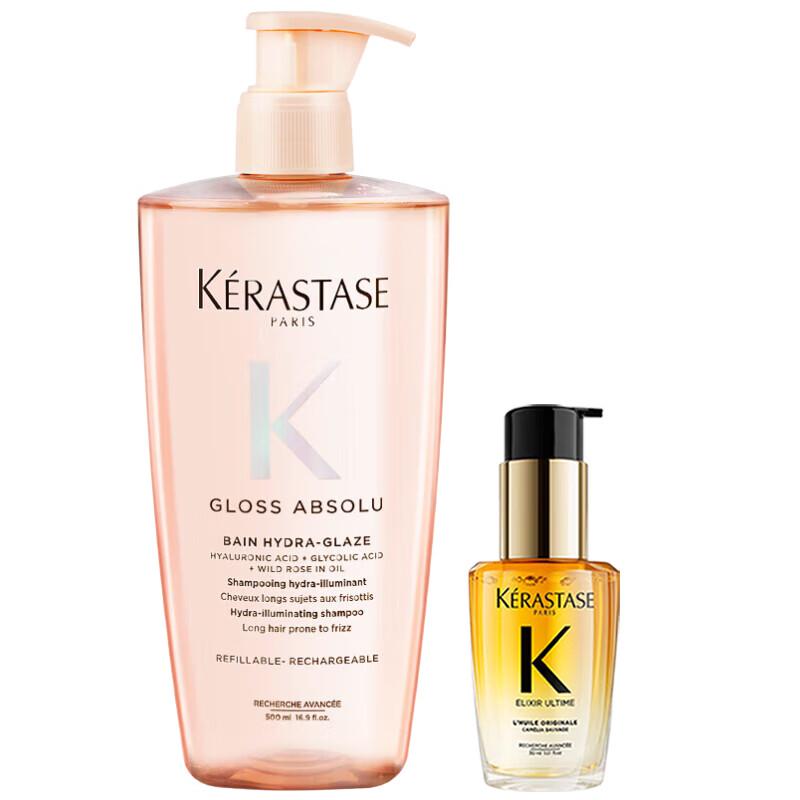 

Kérastase Luminous Rose Shampoo & Hair Oil Set
