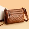 Soft Leather Mother Bag Women's Crossbody Bag Multi-Layer Large Capacity Shoulder Bag