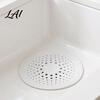 Bathroom Hair Catcher Kitchen Sink Strainer Mat with Suction Cup Food Residue & TPR Drain Filter Floor Cover Anti Clogging Mesh for Odor Proof