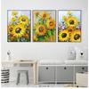 Mintura Hand Painted Handmade Oil Paintings On Canvas The Beautiful Sunflower Wall Art For Living Room Modern Home Decor Artwork