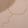 Vibrant Round Diamond Pendant On Delicate Gold Chain for Energetic Seaside Adventures and Commuting Style