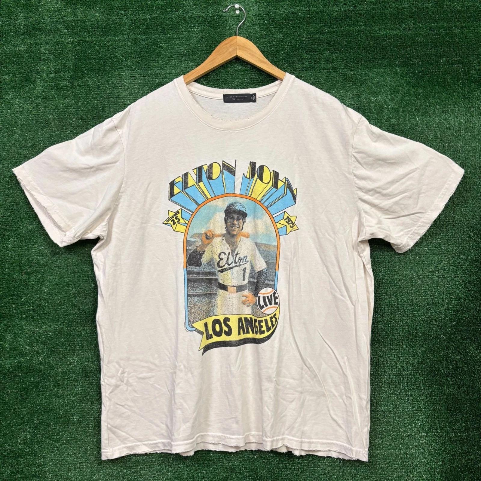 Elton John Rocketman Plays the Hits Rock T-shirt Size XXL S