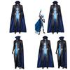 Halloween Megamind Jumpsuit Umhang Handschuh Set Performance Kostüm für Cosplay und Bühnenauftritte